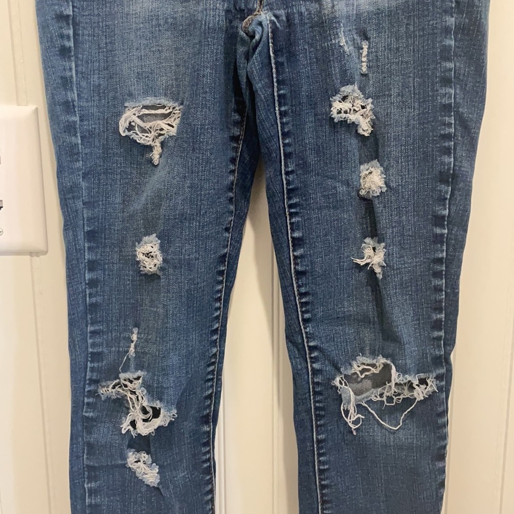 Pacsun bullhead dark ripped jeans size 25 - Picture 2 of 9